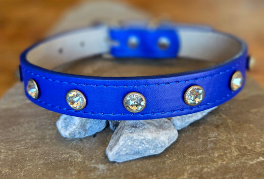 Sapphire Sparkle Dog Collar