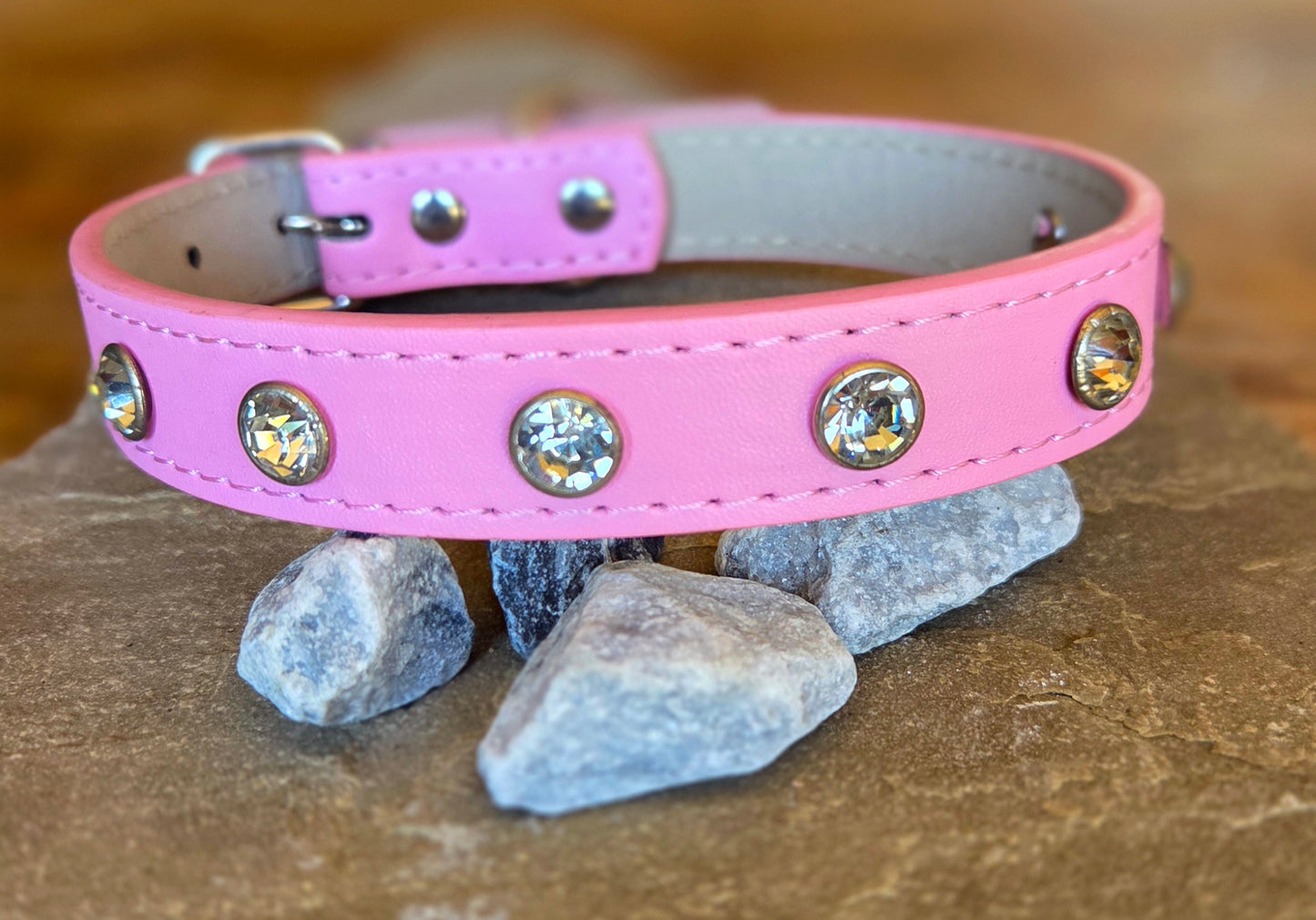 Blush Pink Sparkle Dog Collar